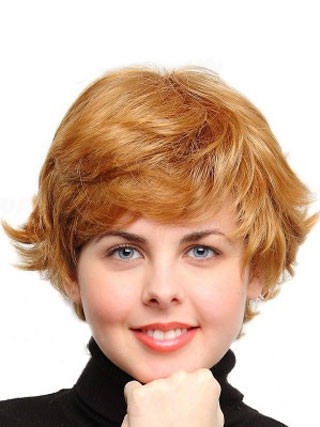 Stylish Capless Short Synthetic Wig - Click Image to Close