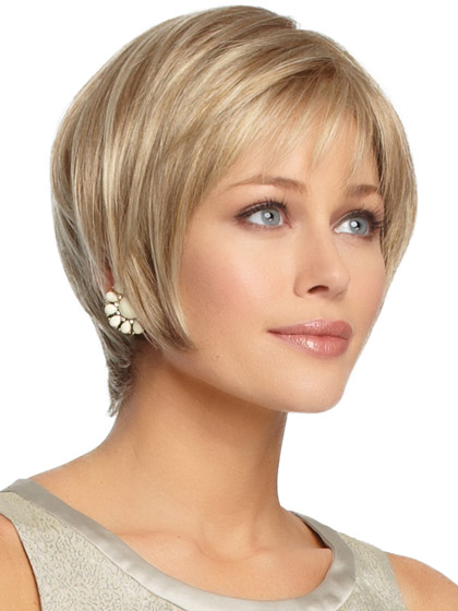 Sleek Straight Short Shag Synthetic Wig