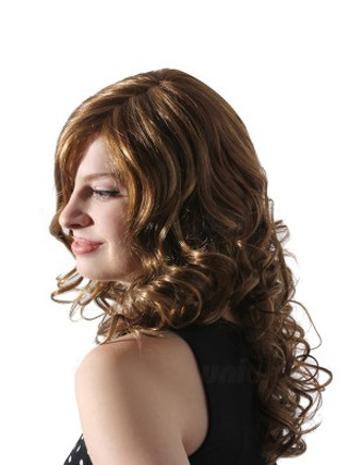 Long Wavy Synthetic Mono Wig