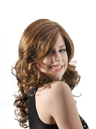 Long Wavy Synthetic Mono Wig