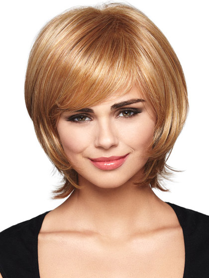 Mid-Length Straight Chic Layers Synthetic Wig - Click Image to Close