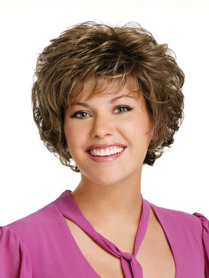 Short Curly Synthetic Wig - Click Image to Close