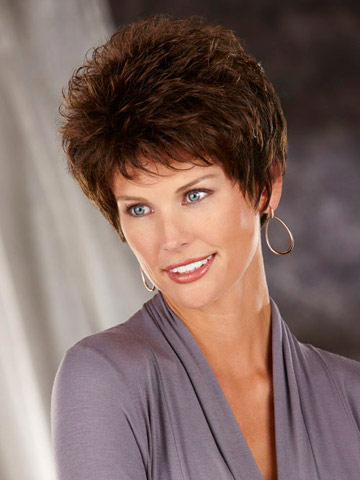 Short Synthetic Wig with Spiky Texture - Click Image to Close