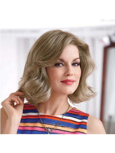 No-show lace-front Styling Synthetic Wig