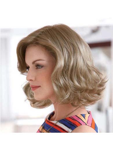 No-show lace-front Styling Synthetic Wig