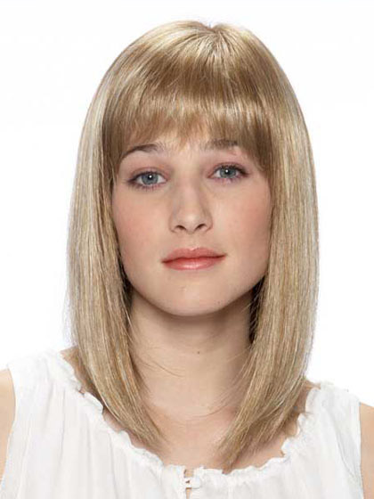 Simple Shoulder Length Cut Synthetic Wig - Click Image to Close