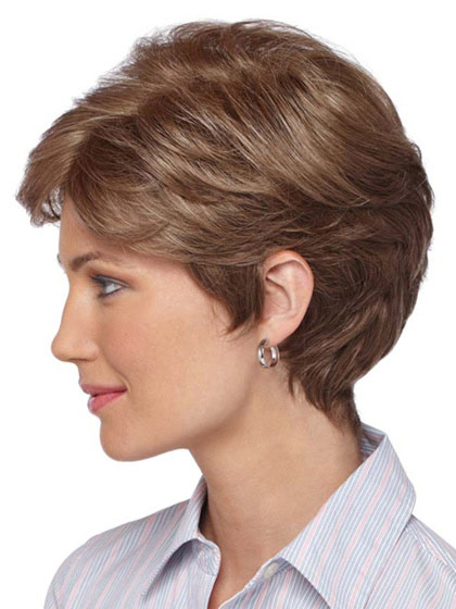 Feathery Boy Cut Short Layered Lace Front Wig