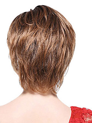 Brown Short Straight Synthetic Wig