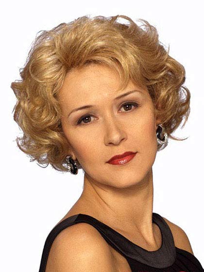 Chic Lace Front Short Wavy Synthetic Wig - Click Image to Close