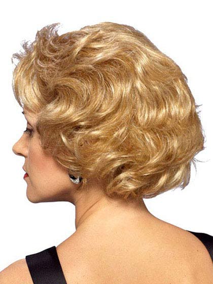 Chic Lace Front Short Wavy Synthetic Wig