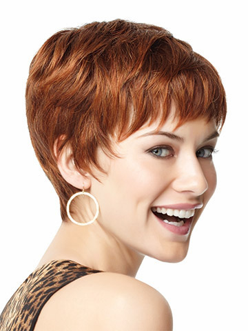 Light Easy-Care Boy Cut Lace Front Wig