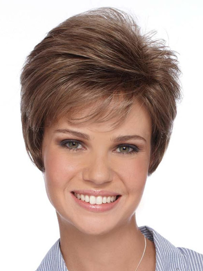 Synthetic Lace Front Short Layered Style Wig