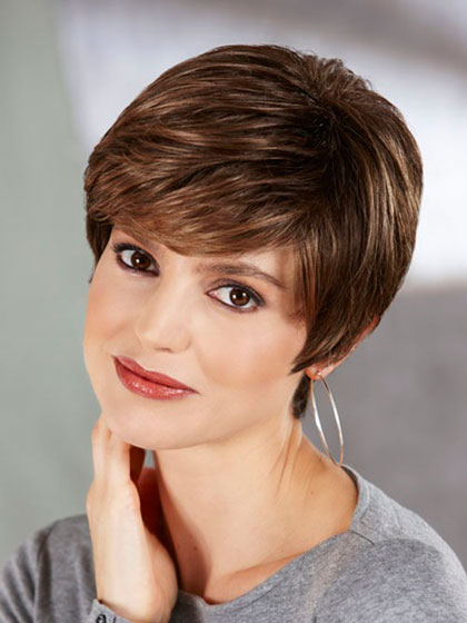 Dynamic Natural Synthetic Short Wig - Click Image to Close