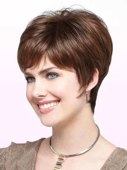 Popular Brunette Pixie Cut Cropped Wig