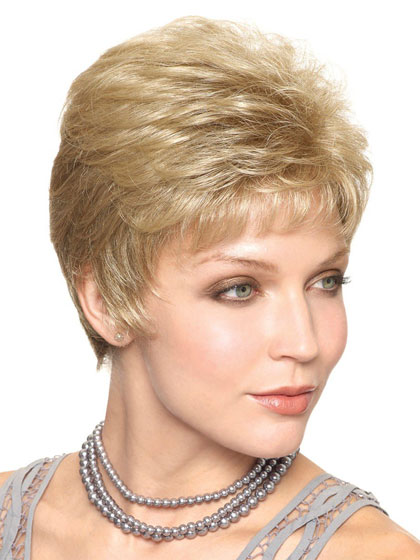 Short Cropped Look Synthetic Wig - Click Image to Close