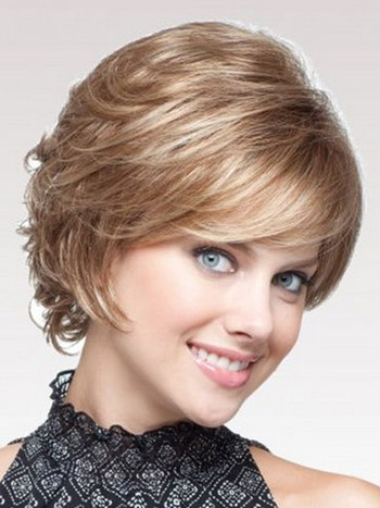 Full Curly At Back Short Capless Wig - Click Image to Close