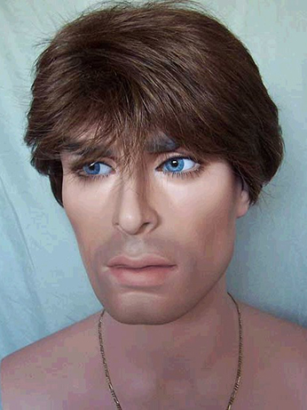 Wonderful Short Straight Synthetic Capless Wig for Man - Click Image to Close