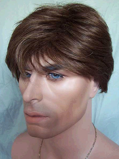 Wonderful Short Straight Synthetic Capless Wig for Man