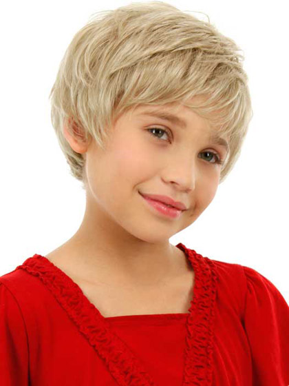 Short Shag style Front Lace Kids Wig