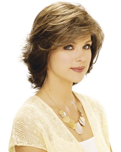 Messy Page Full Lace Medium Wig - Click Image to Close