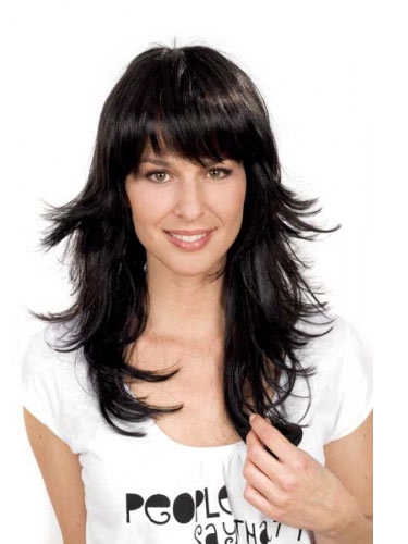 Simple Long Straight Synthetic Wig - Click Image to Close