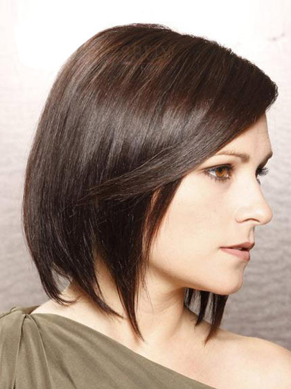 Bob Layered Hairstyle 100% Human Hair Lace Front Wig