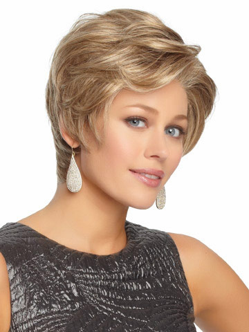 Classic Short Cut Lace Front Synthetic Wavy Wig