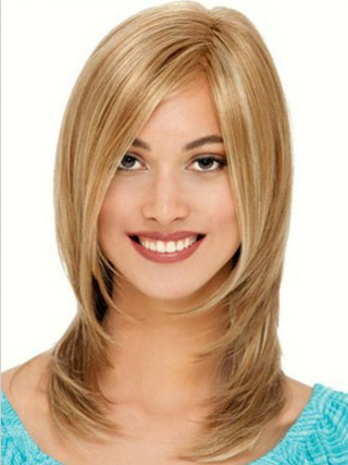 Shoulder-Length Front Lace Line Wigs - Click Image to Close