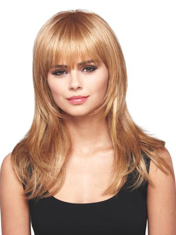 Lace Front With Full Bangs Lovely Long Wig