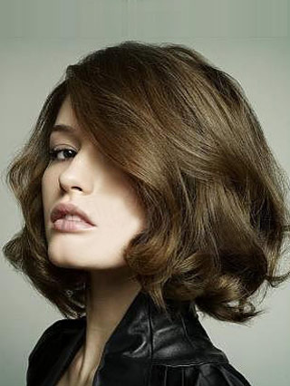 Hand Knotted Cut Bob Hairstyle Lace Wig - Click Image to Close