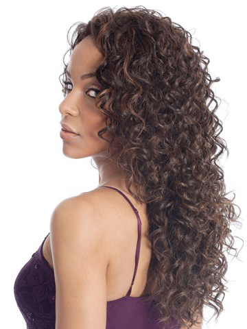 Long Spiral Curl Synthetic Lace Front Wig