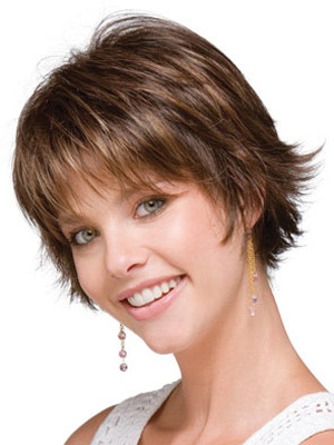 Deliberately Choppy Wispy Texture Human Hair Wig