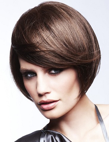 Striking Bob Capless Human Hair Wig - Click Image to Close