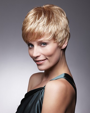 Human Hair Flattering Cropped Pixie Wig