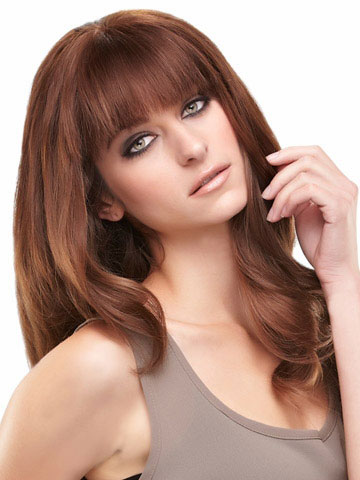 Long Wavy Lace Front Remy Human Hiar Wig - Click Image to Close