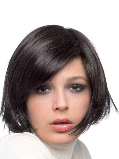 8" Bob Style Lace Front Human Hair Wig