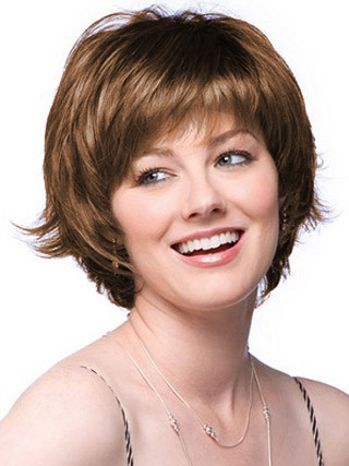 Feathered Layer Cut Short Lace Front Wig