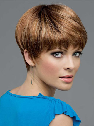 Modern Short Straight Human Hair Wig