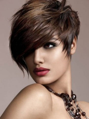 High Fashion Human Hair Short Straight Wig