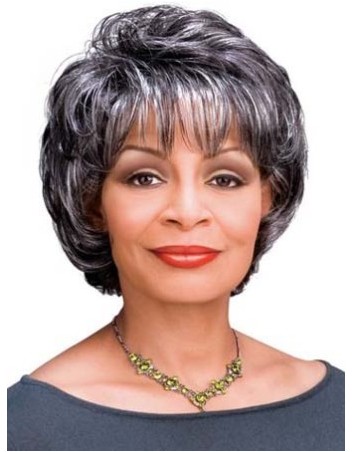 Goldie Synthetic Grey Wig - Click Image to Close