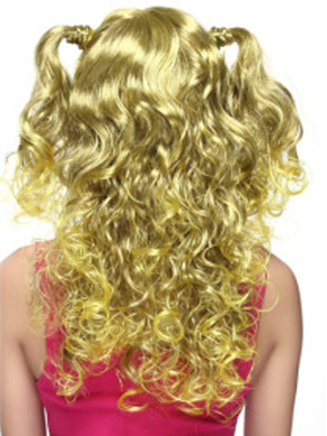 Capless Long Curly Party Wigs