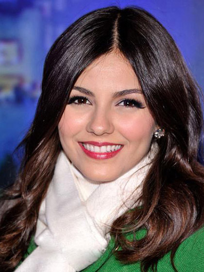 Glamorous Victoria Justice Hairstyle Full Lace Wig - Click Image to Close