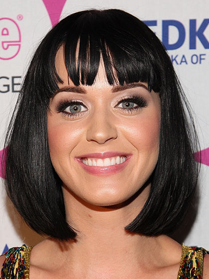 Charming Medium Straight Katy Perry Synthetic Capless Wig