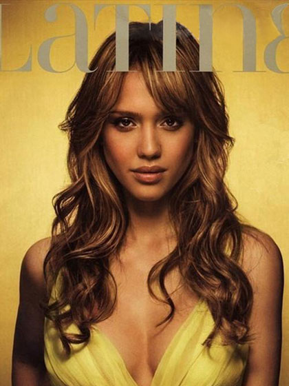 Jessica Alba Hairstyle Lace Front Synthetic Wig - Click Image to Close