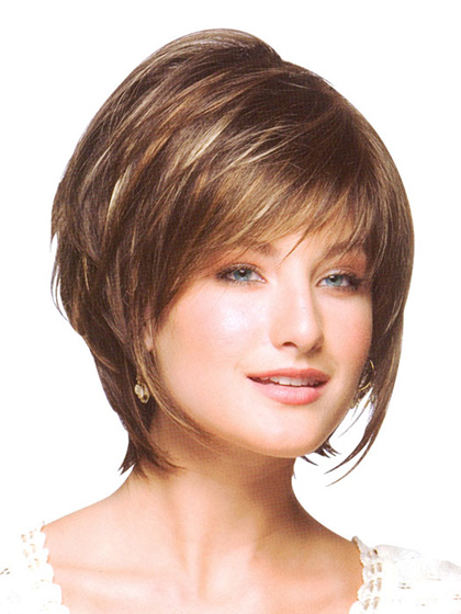 short bob wig with a perfect fringe