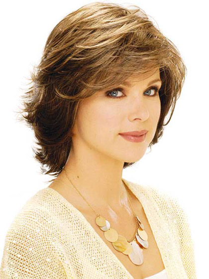 Shoulder Length Wavy Bob Style Wig