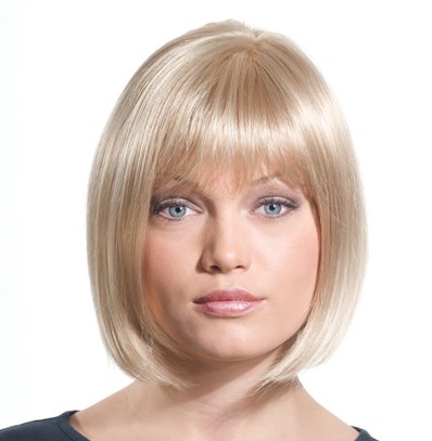 Choppy Finish Slightly Layered Human Hair Bob Wig