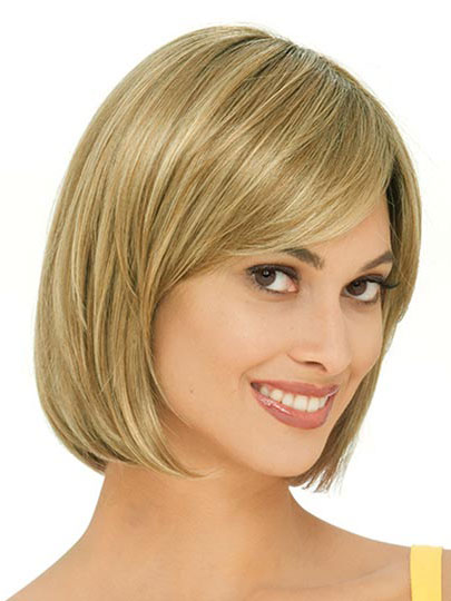 Medium Length Classic Synthetic Bob Wig - Click Image to Close