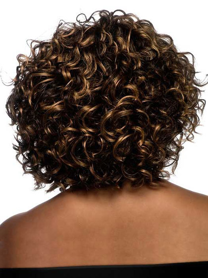 Capless Medium Length Curly Synthetic Wig