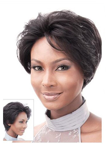 8" Body Wavy Remy Human Hair Lace Front Wig